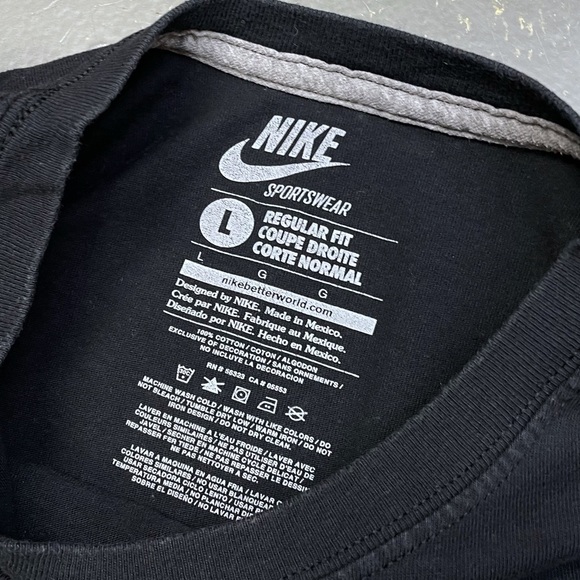 Nike Sportswear Get It Right Shirt Large Black Joker Better World Vintage - Picture 4 of 6